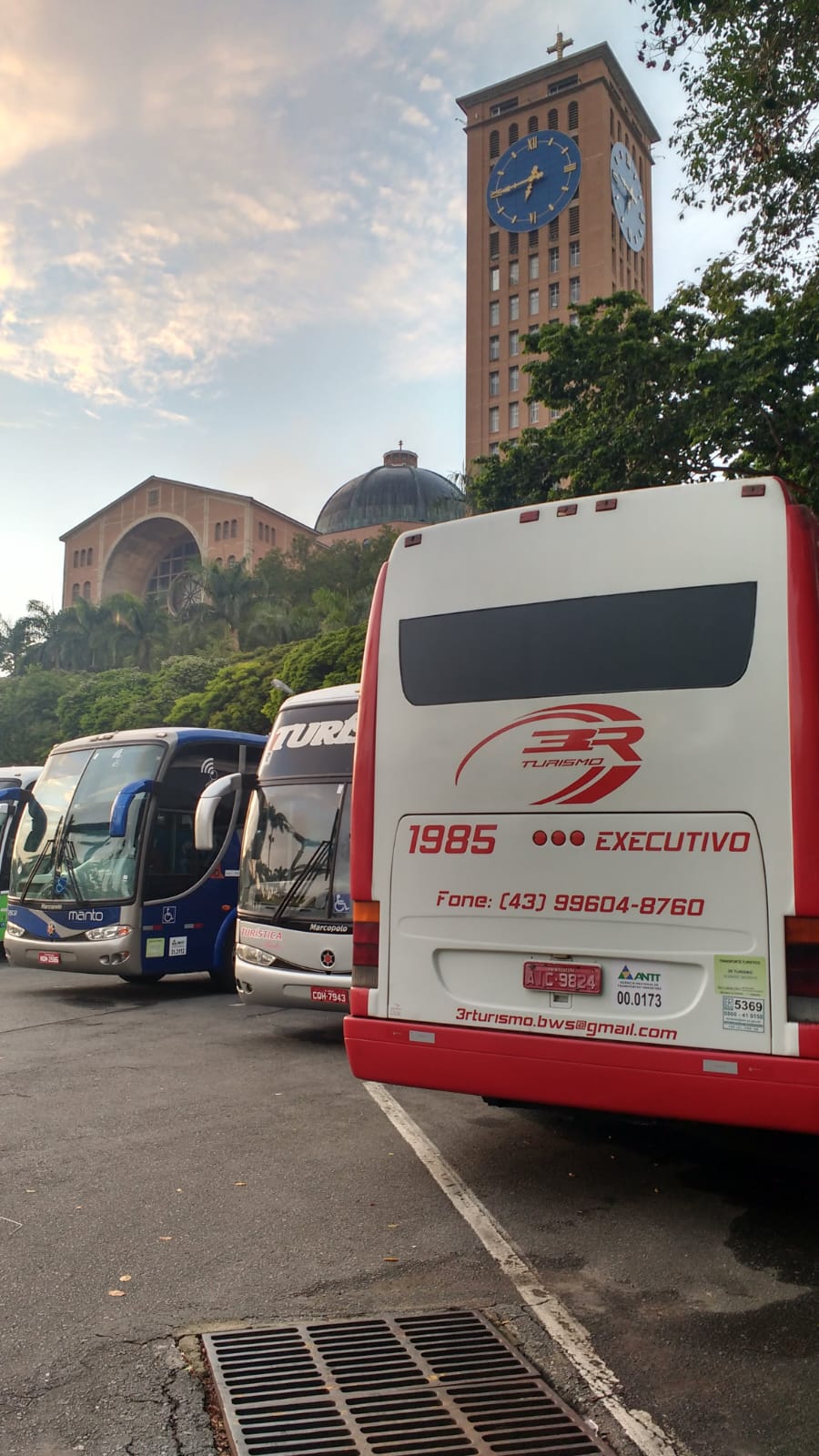 Foto sobre a viagem para Aparecida do Norte